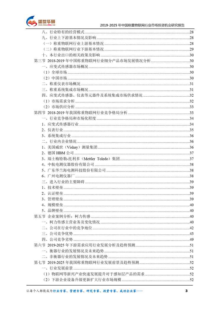 【完整版】2019-2025年中国称重物联网行业市场投资机会分析报告